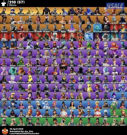 حساب فورت نايت210 سكن سيزن ٣ كامل ( لا يكلمني إلا الصامل ) الدفع اولاً